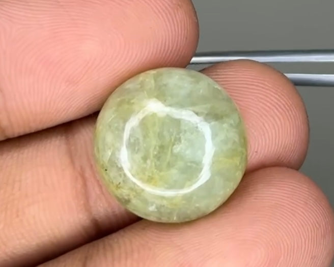 Natural Greenish Yellow Beryl 24.10 x 20.97 mm 23.04 Carat