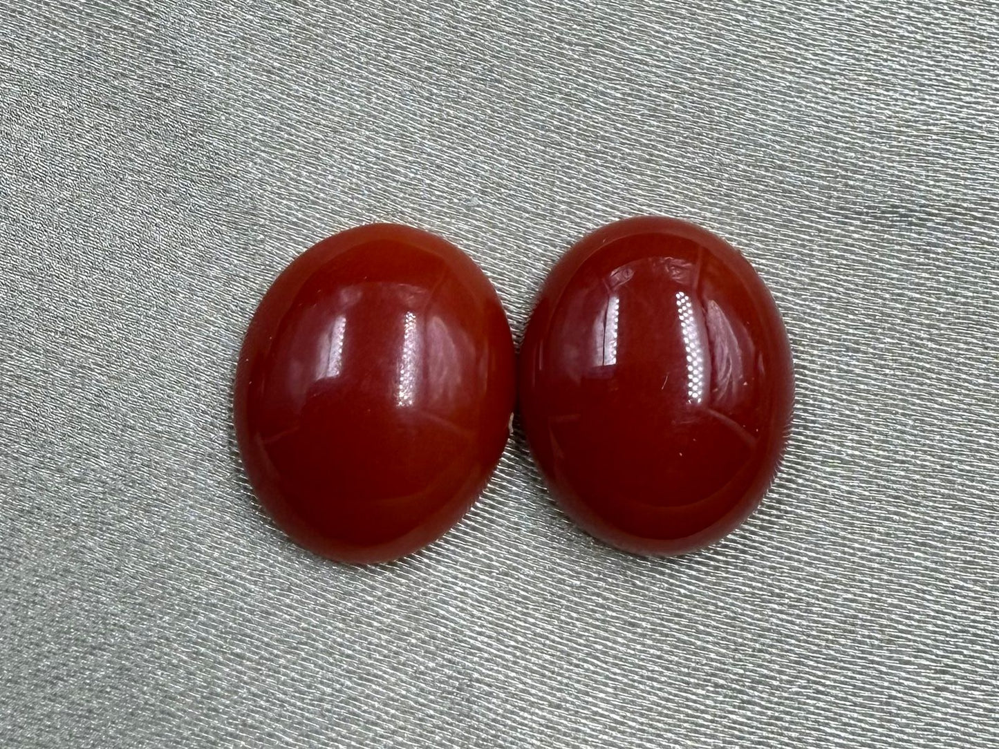 Natural Japanese Red Coral (Moonga)  Round Shape Pair  5.28 Carat