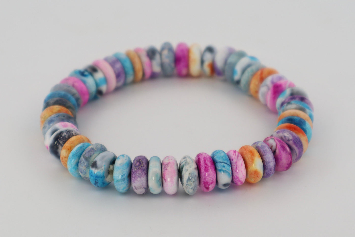 Candy Bracelet (Mix Stone) Rondelle Cut
