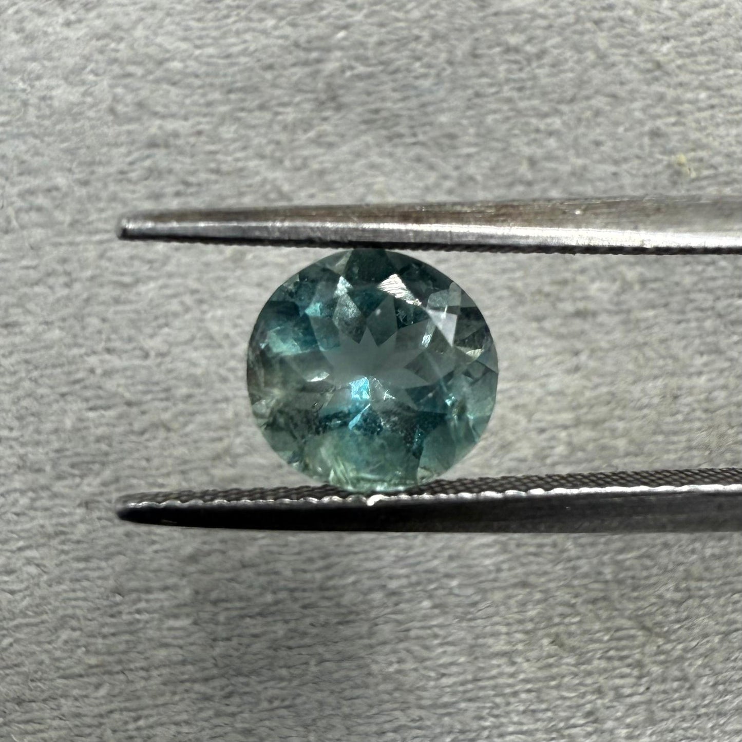 Natural Aquamarine Gemstone 1.27 ct Round mixed cut
