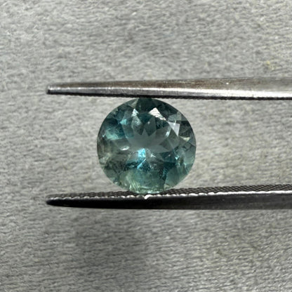 Natural Aquamarine Gemstone 1.27 ct Round mixed cut
