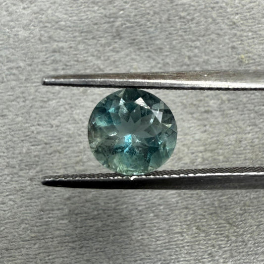 Natural Aquamarine Gemstone 1.27 ct Round mixed cut