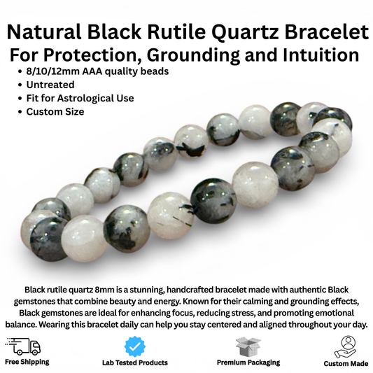 Black rutile quartz
