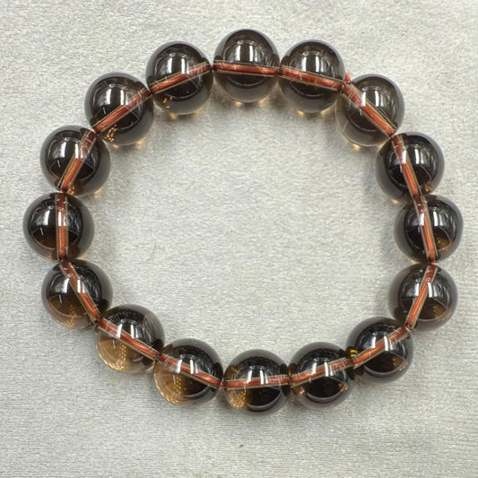 Natural Smoky Quartz Bracelet 12mm