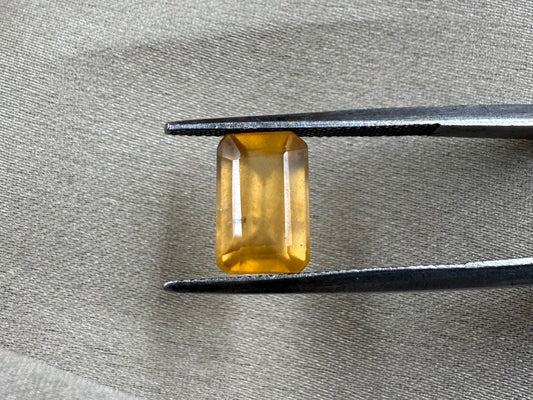Hessonite garnet (Gomed)  Rectangular Cut Stone  3.35 ct
