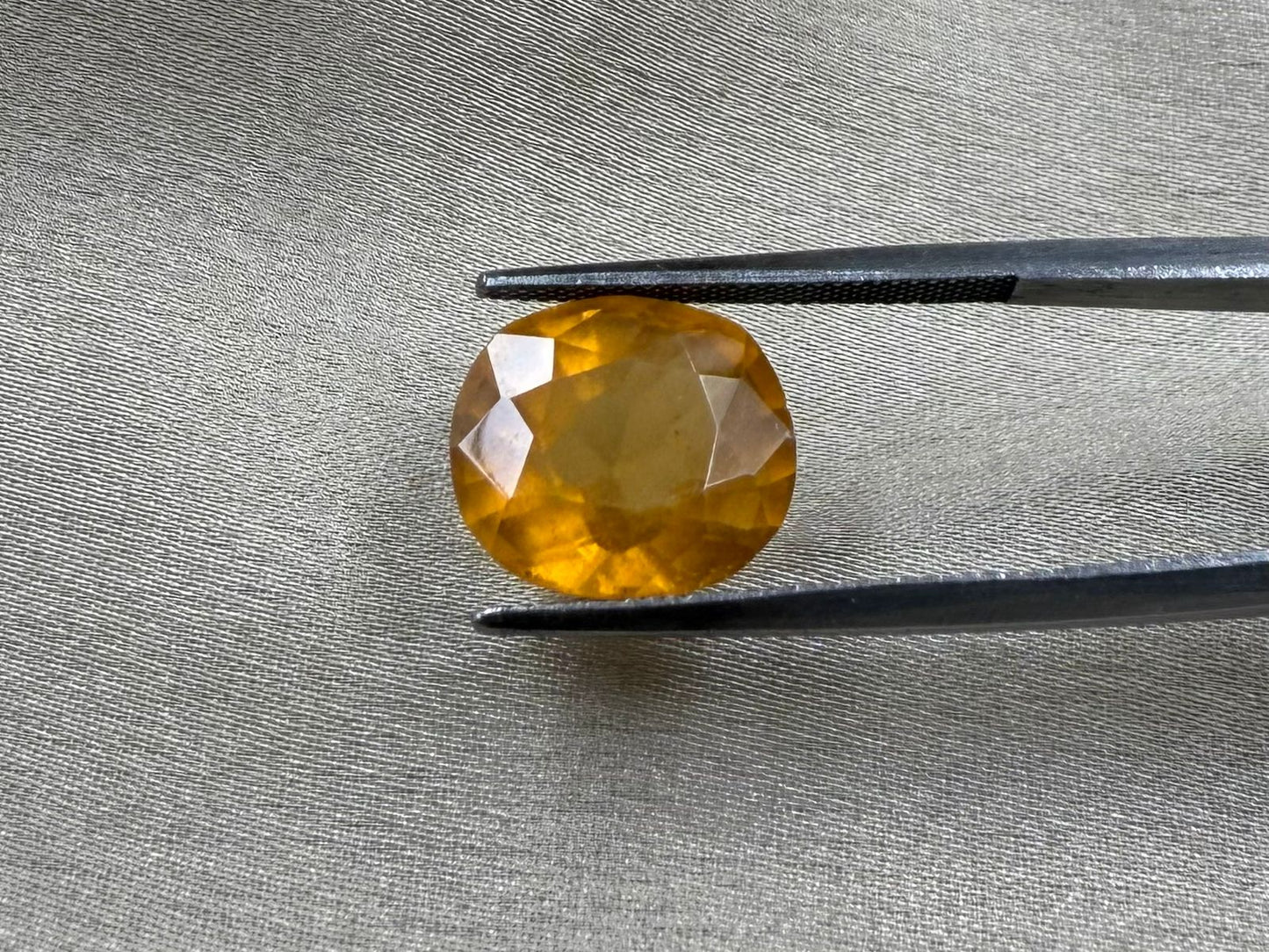 Hessonite garnet (Gomed)  Oval Cut Stone 8.06 carat