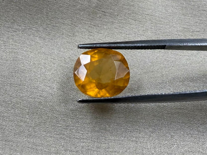 Hessonite garnet (Gomed)  Oval Cut Stone 8.06 carat