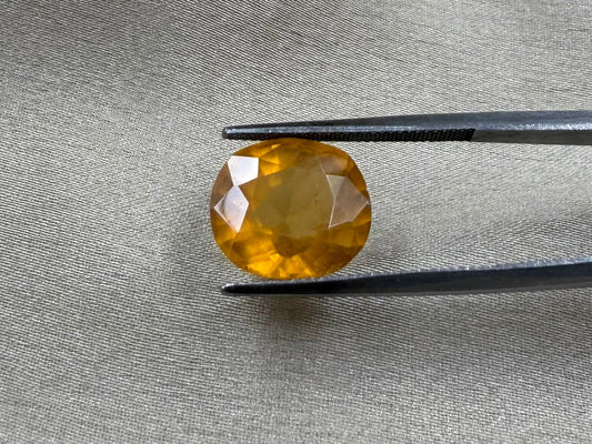 Hessonite garnet (Gomed)  Oval Cut Stone 8.06 carat