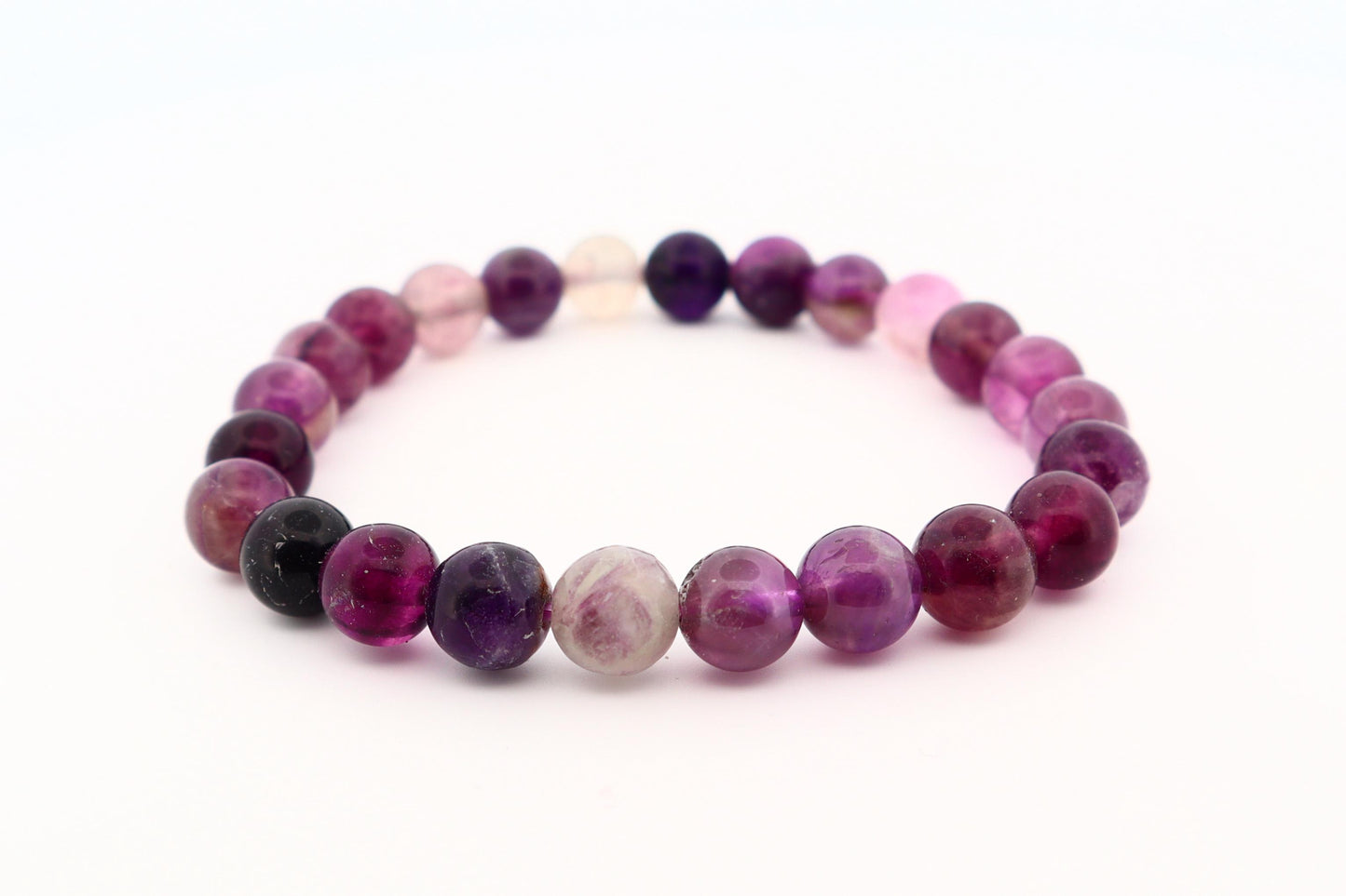 Purple Fluorite Bracelet – Intuition, Clarity & Spiritual Growth