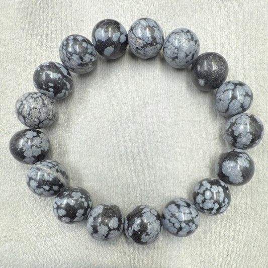 Snowflake Obsidian 12mm