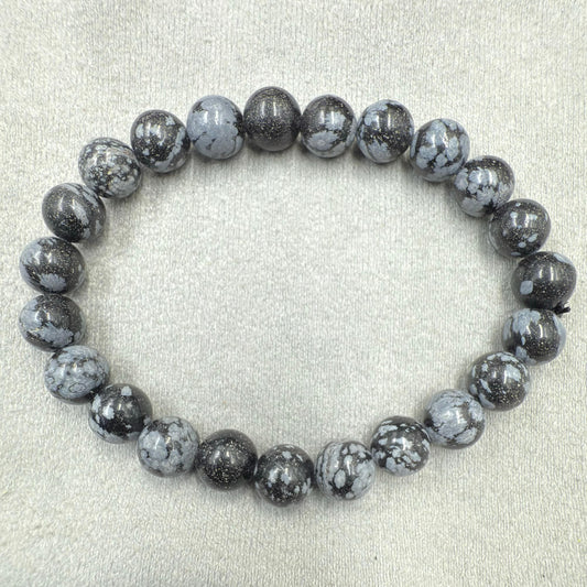 Snowflake Obsidian 8mm