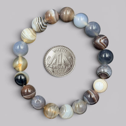 Botswana Agate (Sulemani Hakik) Bracelet (Balance and Stability)