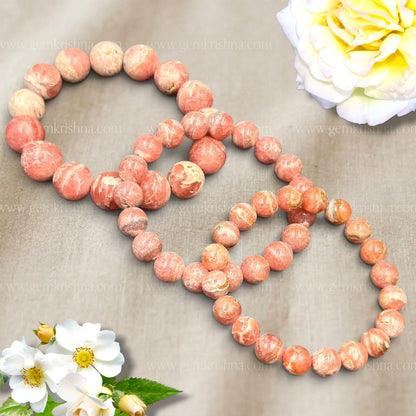 Rhodochrosite Bracelet (Love and Emotional Healing)