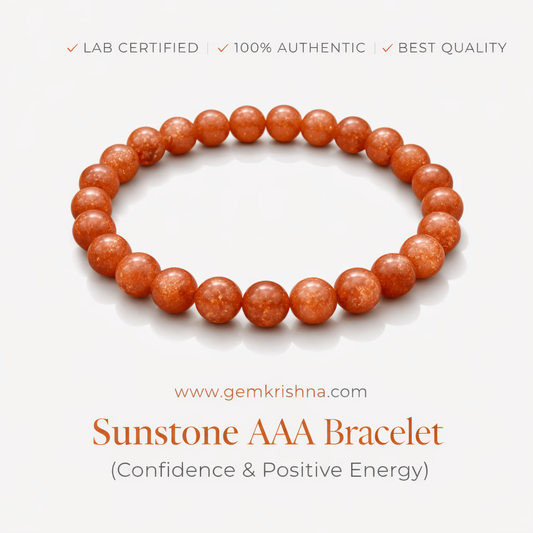 Sunstone AAA Bracelet (Confidence & Positive Energy) premium GemKrishna product cover
