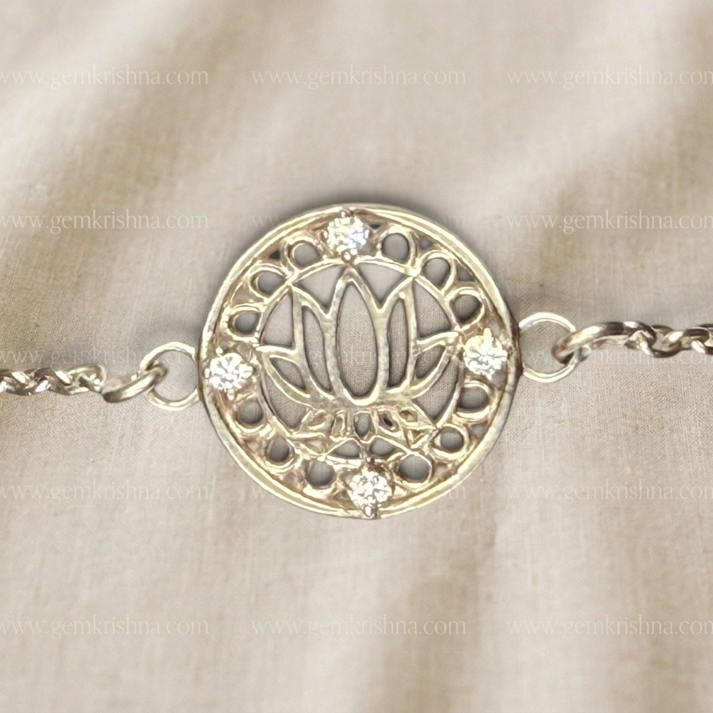 Lotus 925 Silver Bracelet 4 Gram (Purity and Spiritual Harmony)
