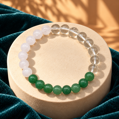 Clarity, Calm & Growth Natural Gemstone Bracelet with GJSPC Certificate | GemKrishna