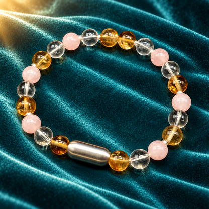 Confidence, Clarity & Love Natural Gemstone Bracelet with GJSPC Certificate | GemKrishna