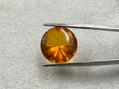 Natural Amber Round Cabochon Stone  4.57 carat