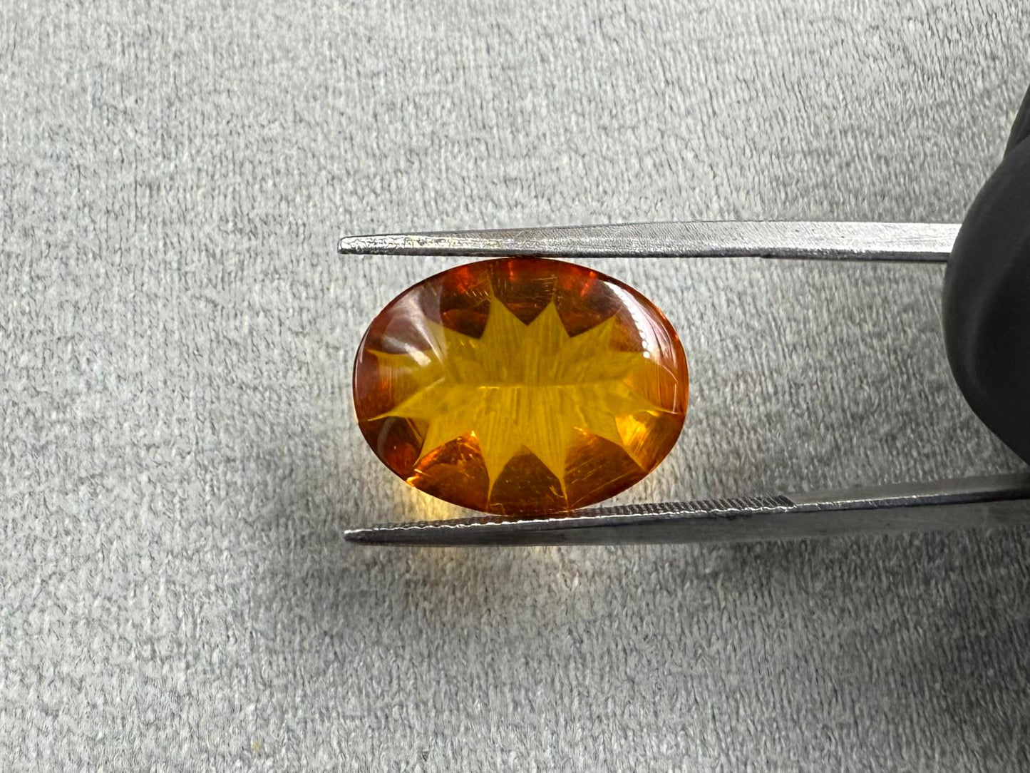 Natural Amber  Oval Cabochon Stone  2.70 carat