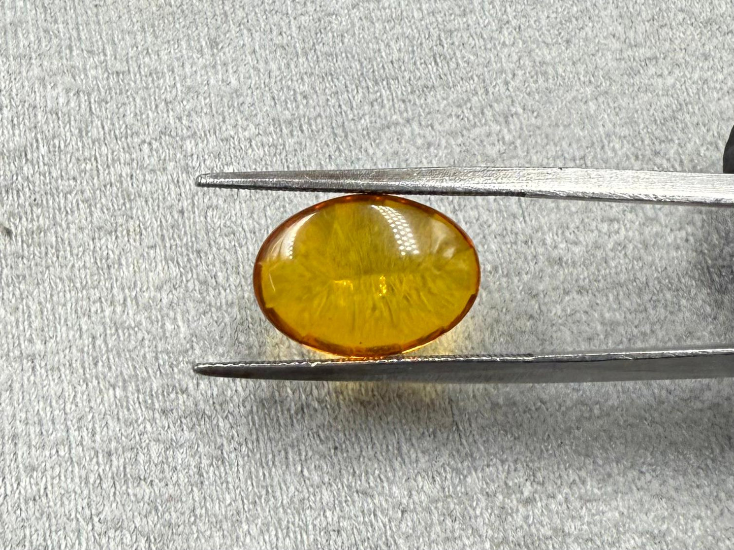 Natural Amber  Oval Cabochon Stone  1.63 carat