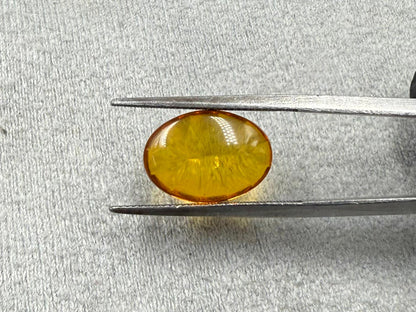 Natural Amber  Oval Cabochon Stone  1.63 carat