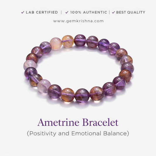 Ametrine Bracelet (Positivity and Emotional Balance) premium GemKrishna product cover
