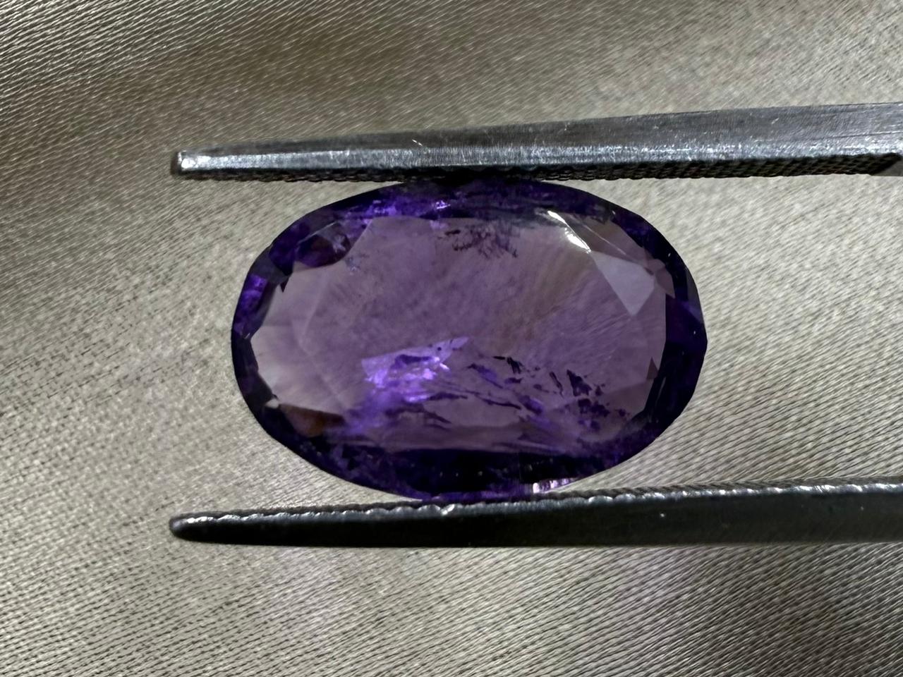 Natural Amethyst – Oval Stone  4.45 carat  ₹200/ct