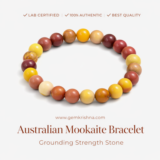 Australian Mookaite Bracelet Grounding Strength Stone premium GemKrishna product cover