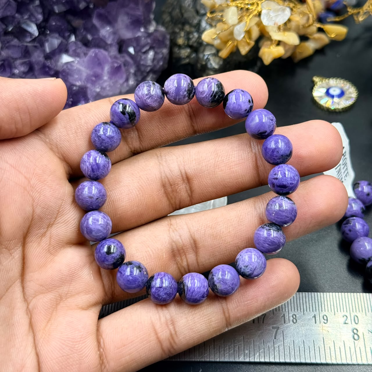 Charoite Bracelet (Transformation, Intuition & Inner Strength)