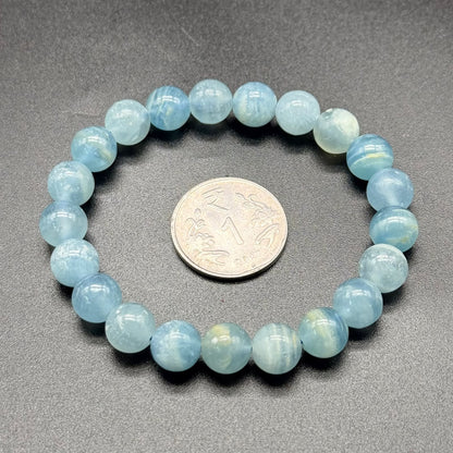 Blue Calcite AAA Bracelet (Calmness & Emotional Healing)