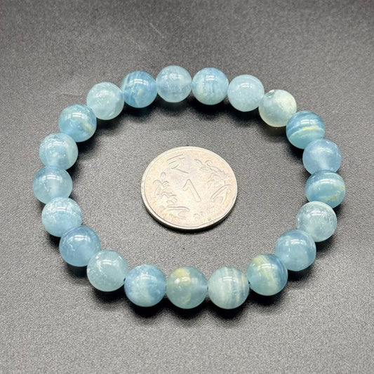 Blue Calcite AAA Bracelet (Calmness & Emotional Healing)