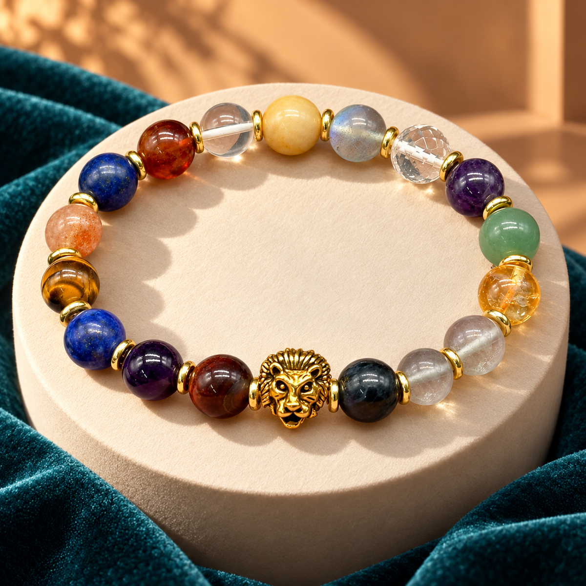 Courage, Clarity & Growth Natural Gemstone Bracelet with GJSPC Certificate | GemKrishna