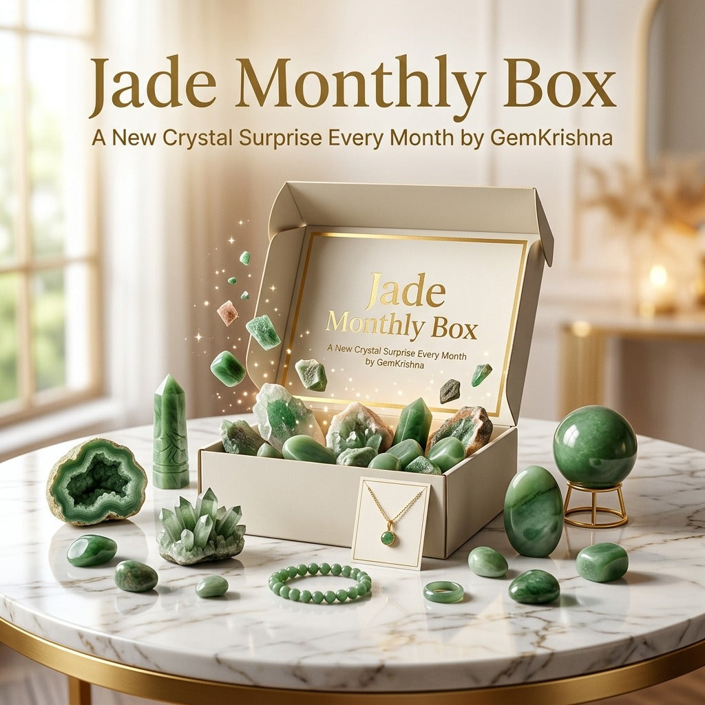 Jade Monthly Box – Receive Crystal Gifts Every Month (Prosperity & Harmony)