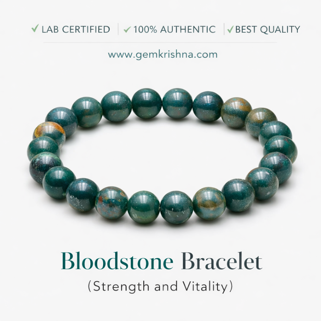Bloodstone Bracelet (Strength and Vitality) premium GemKrishna product cover
