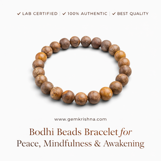 Bodhi Beads Bracelet for Peace, Mindfulness & Awakening premium GemKrishna product cover
