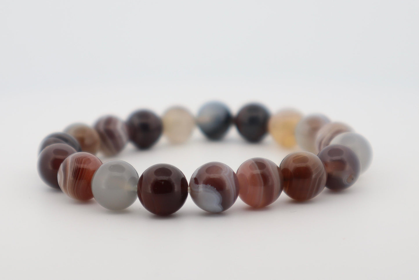 Botswana Agate Bracelet (Reduces Stress and Protects from Physical Damage) 🛡️💆‍♀️