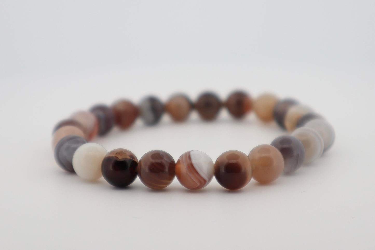 Botswana Agate Bracelet (Reduces Stress and Protects from Physical Damage) 🛡️💆‍♀️