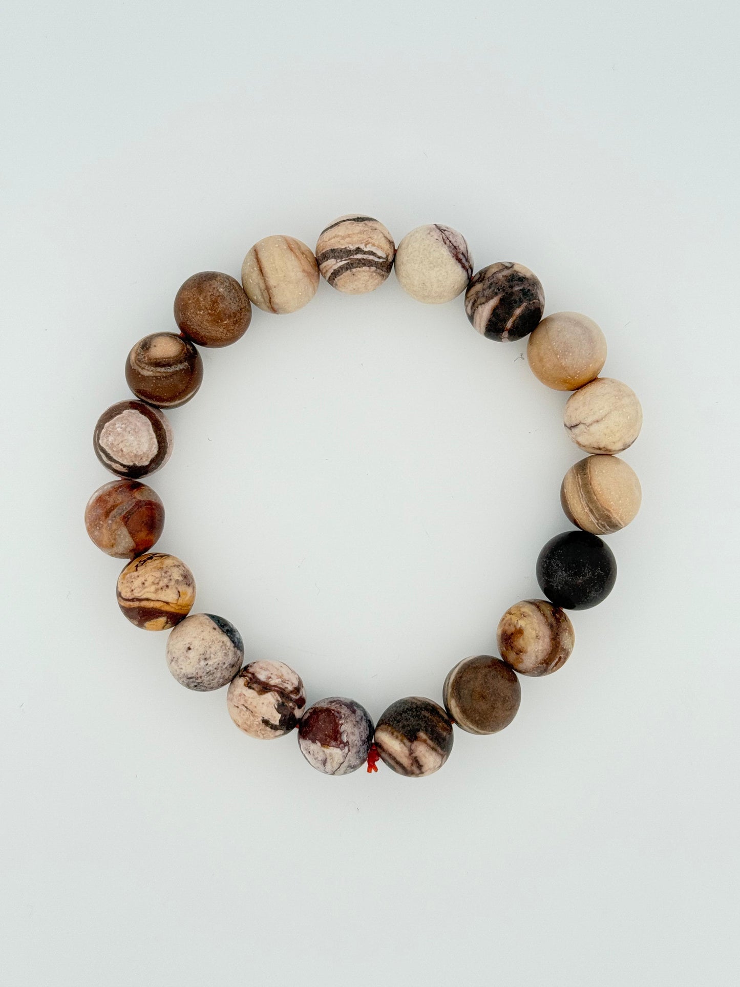 Brown Zebra Jasper Bracelet (Boosts Physical Endurance and Energy Levels) 🐾💪