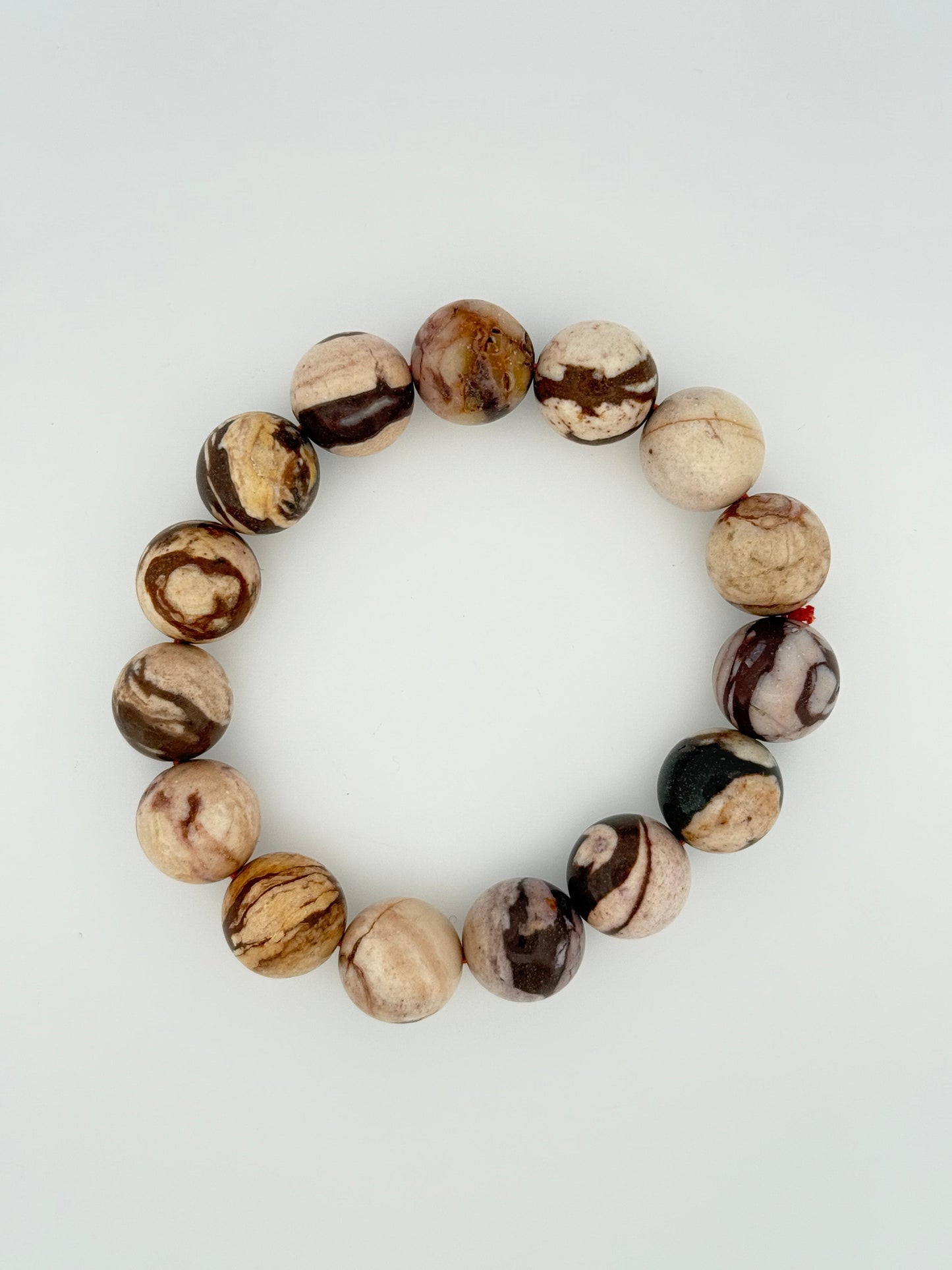 Brown Zebra Jasper Bracelet (Boosts Physical Endurance and Energy Levels) 🐾💪