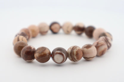 Brown Zebra Jasper Bracelet (Boosts Physical Endurance and Energy Levels) 🐾💪