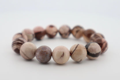 Brown Zebra Jasper Bracelet (Boosts Physical Endurance and Energy Levels) 🐾💪