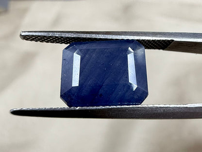 Madagascar Natural Blue Sapphire Glass Filling Treatment  6.88 carat