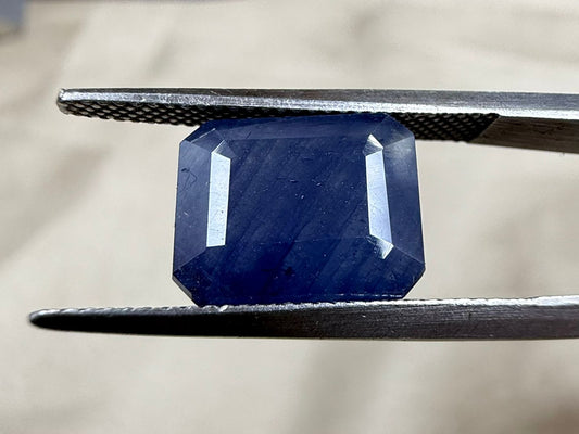 Madagascar Natural Blue Sapphire Glass Filling Treatment  6.88 carat