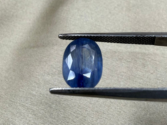 Madagascar Natural Blue Sapphire Glass Filling Treatment  6.25 carat