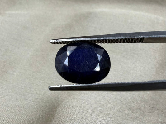 Madagascar Natural Blue Sapphire Glass Filling Treatment  6.17 carat