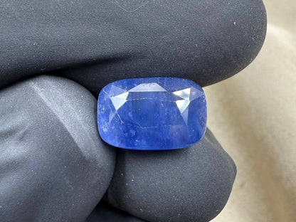 Natural Blue Sapphire  Rectangular Mixed Cut  7.75 carat