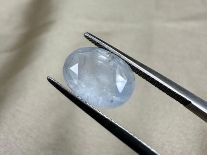 Natural Blue Sapphire  Cushion Oval  Mixed Cut  6.54 carat