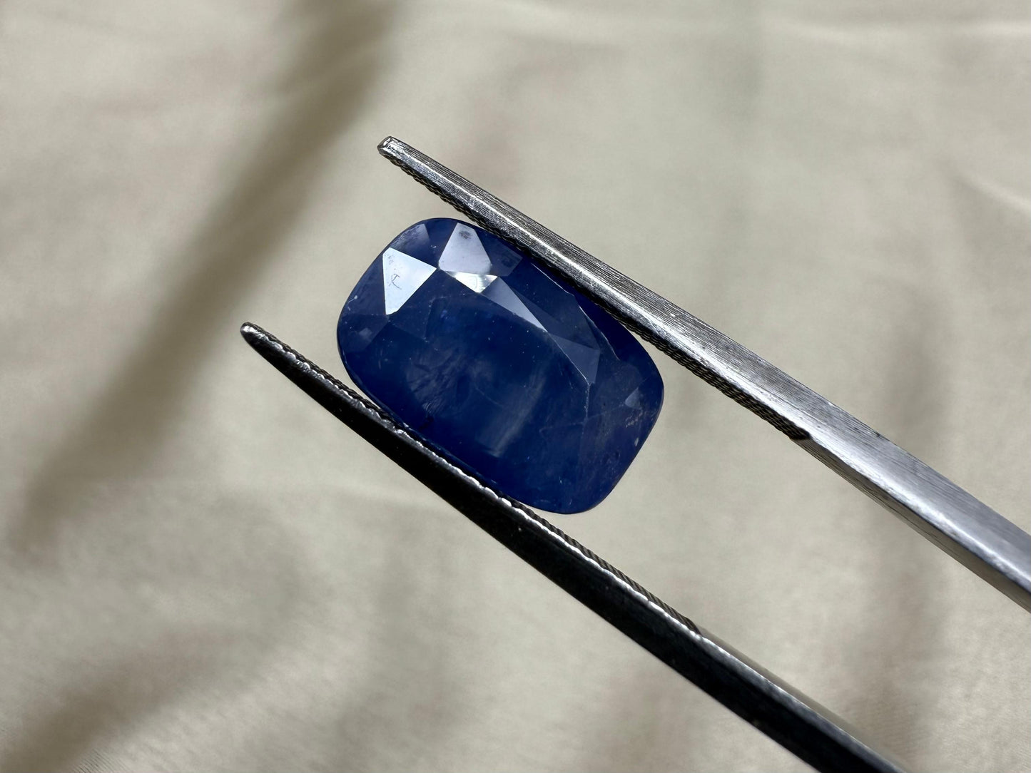 Natural Blue Sapphire  Rectangular Mixed Cut  7.75 carat