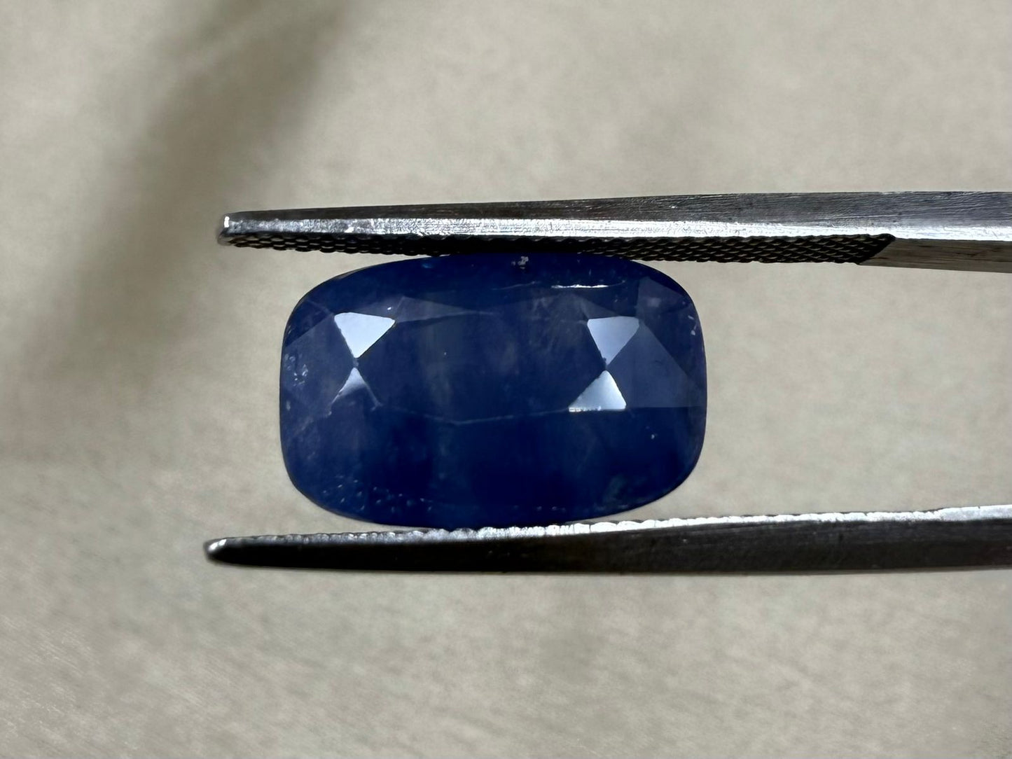 Natural Blue Sapphire  Rectangular Mixed Cut  7.75 carat