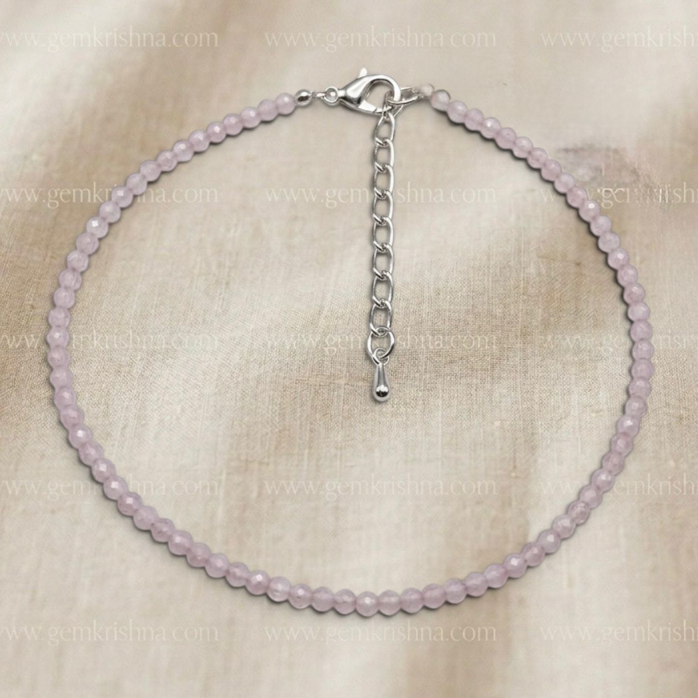 Pink Kunzite Anklet (Love and Emotional Healing)